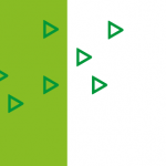 zielone trójkąty na biało-zielonym tle