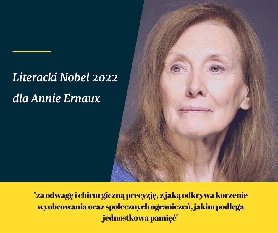 Literacka Nagroda Nobla 2022 przyznana. Wygrywa Annie Ernaux